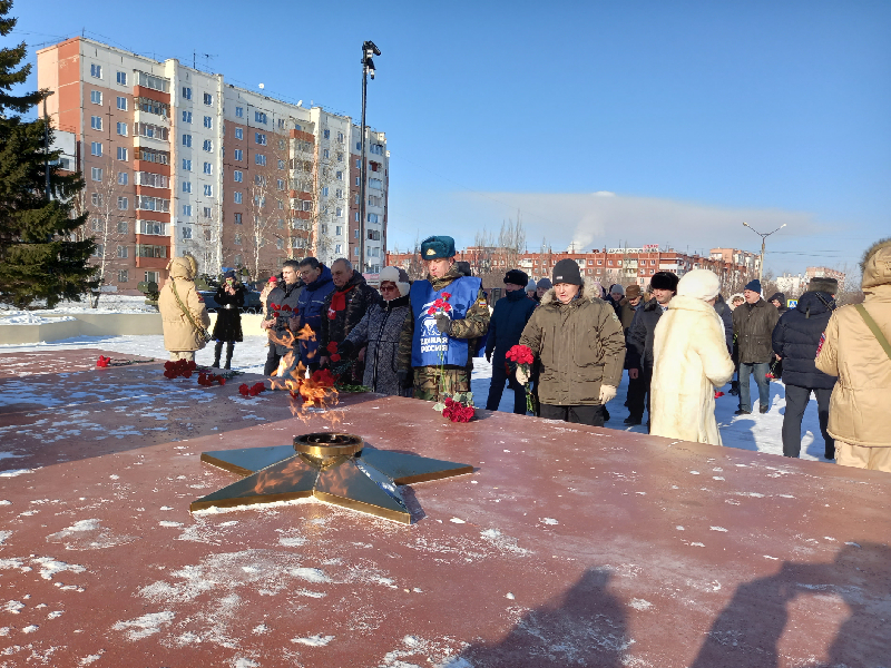 В Шарыпове отметили День защитника Отечества.