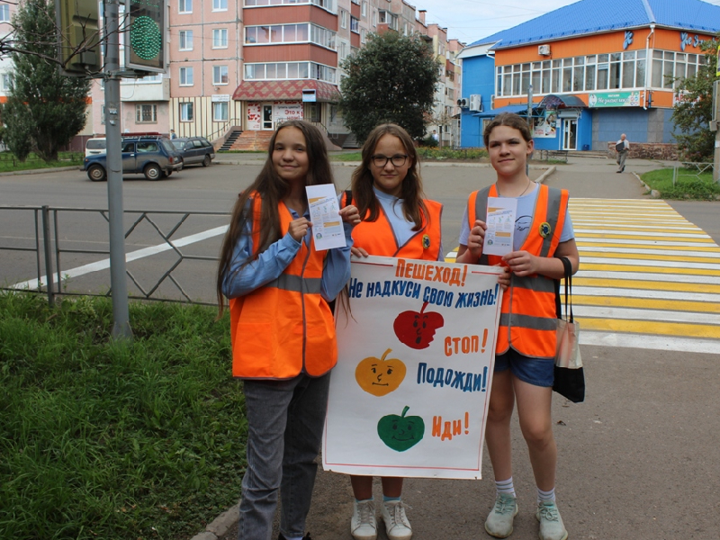 В Шарыпово сотрудники Госавтоинспекции совместно с ЮИДовцами в преддверии 1 сентября напомнили детям о безопасном маршруте из дома в школу.